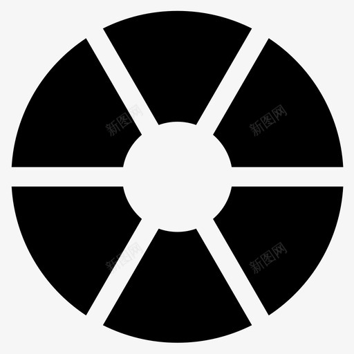 色轮图形90填充图标svg_新图网 https://ixintu.com 图形设计 填充 色轮