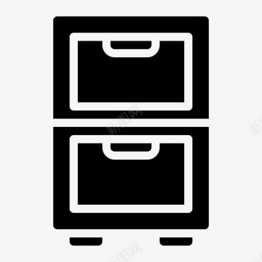 文件柜档案柜储物柜图标图标
