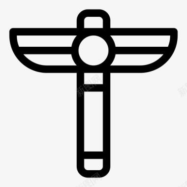 权杖古代埃及图标图标