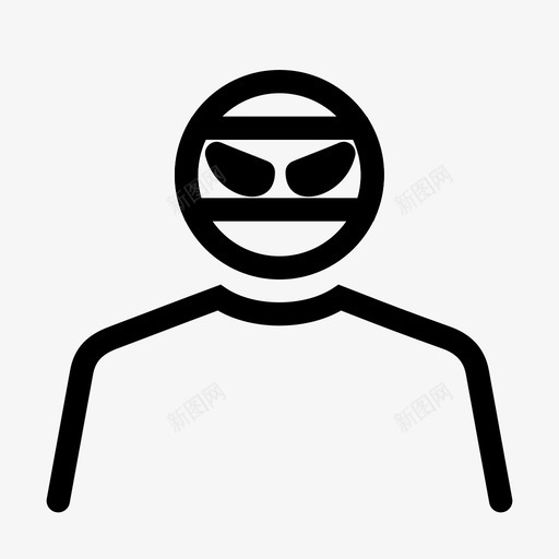 小偷窃贼犯罪图标svg_新图网 https://ixintu.com 偷窃 公共 图标 安全线 小偷 抢劫 犯罪 窃贼