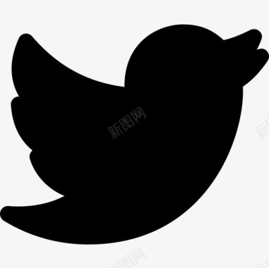 Twitter社交媒体logo7填充图标图标