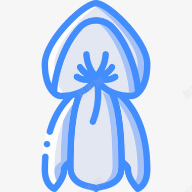 豌豆植物学4蓝色图标图标