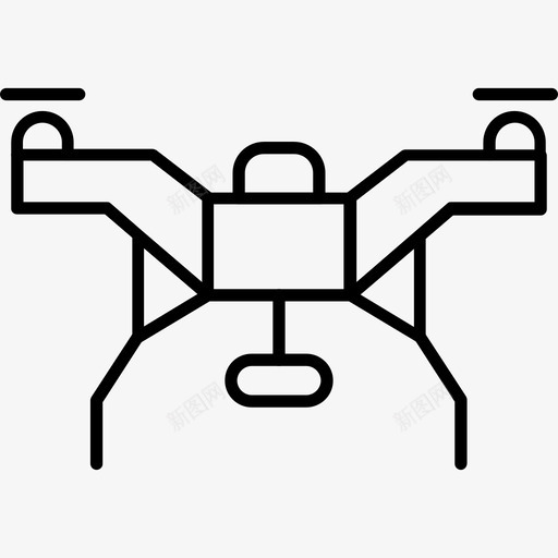 四旋翼机无人机纳米直升机图标svg_新图网 https://ixintu.com 技术 旋翼机 无人机 直升机 纳米