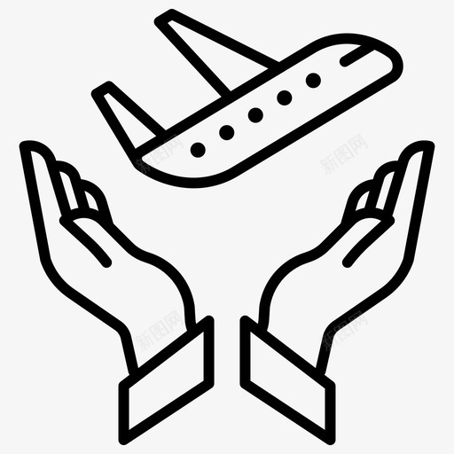 飞行帮助户外图标svg_新图网 https://ixintu.com 帮助 户外 旅游 旅行 飞行