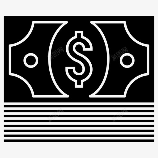 现金债务资金图标svg_新图网 https://ixintu.com 债务 现金 符号 财宝 资金 金融 金钱