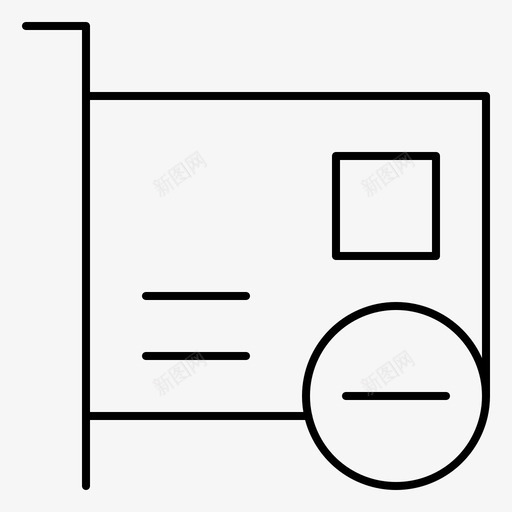 卡计算机设备图标svg_新图网 https://ixintu.com pci 电气设备 硬件 计算机 设备
