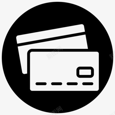 信用卡卡付款借记卡图标图标