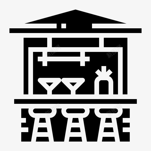 酒吧酒海滩图标svg_新图网 https://ixintu.com 泳池派对 海滩 酒 酒吧 饮料