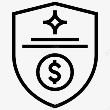 安全银行金融图标图标