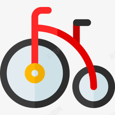 自行车马戏团65扁平图标图标