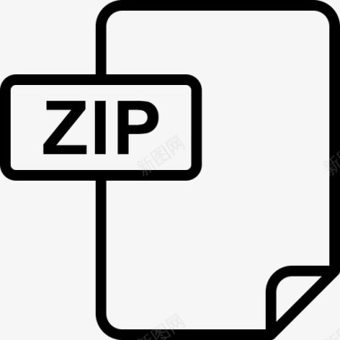 zip文件格式压缩数据图标图标
