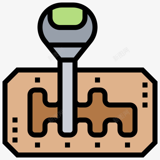 变速箱汽车保养3线颜色图标svg_新图网 https://ixintu.com 变速箱 汽车保养3 线颜色