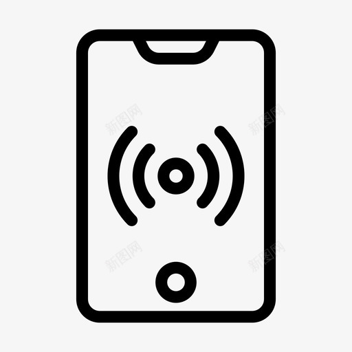 wifi手机信号图标svg_新图网 https://ixintu.com wifi 信号 字形 手机 托管 管线