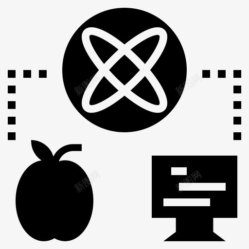 联机计算连接图标svg_新图网 https://ixintu.com internet web 媒体 标志 标志符 符号 联机 计算 连接