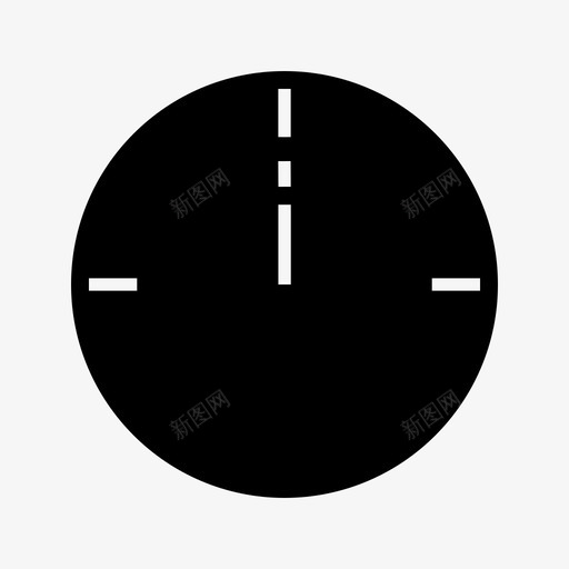 十二点秒时间图标svg_新图网 https://ixintu.com 十二点 挂钟 时间 秒
