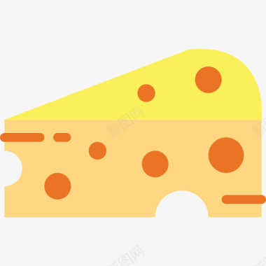 奶酪农夫奶酪扁平奶酪图标图标
