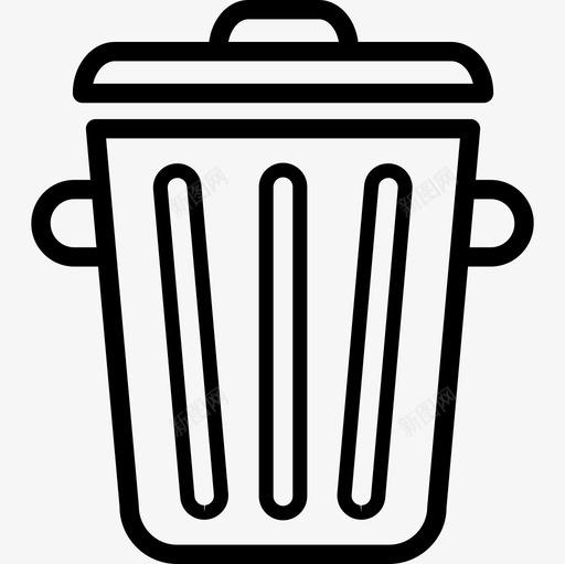 垃圾桶袋子垃圾箱图标svg_新图网 https://ixintu.com 办公室 商业 垃圾 垃圾桶 垃圾箱 袋子