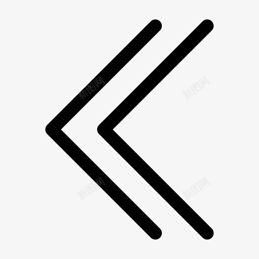 后退箭头方向图标svg_新图网 https://ixintu.com 右箭头 后退 方向 界面基本字形集24 箭头