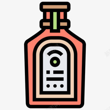 杜松子酒饮料43原色图标图标