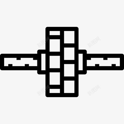滚轴健身房33直线图标svg_新图网 https://ixintu.com 健身房33 滚轴 直线