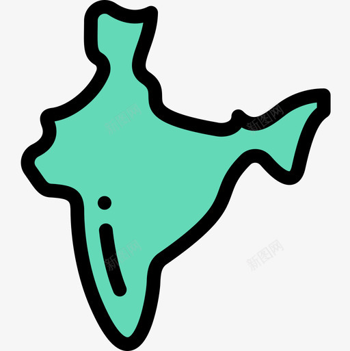 印度印度25线性颜色图标svg_新图网 https://ixintu.com 印度 线性 颜色
