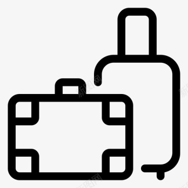 行李箱便利设施公文包图标图标