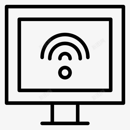 娱乐互联网智能图标svg_新图网 https://ixintu.com 互联网 娱乐 智能 电器 电视