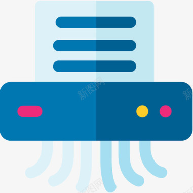碎纸机商业301扁平图标图标