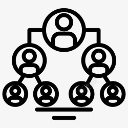 概念头像层次结构头像网络图标高清图片