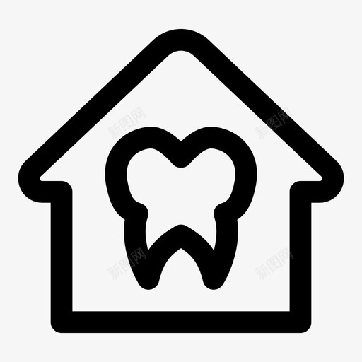 诊所护理牙科图标svg_新图网 https://ixintu.com jumpicon 健康 护理 牙医 牙科 粗体 诊所
