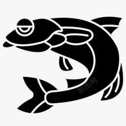 鲻鱼鱼动物水生图标高清图片