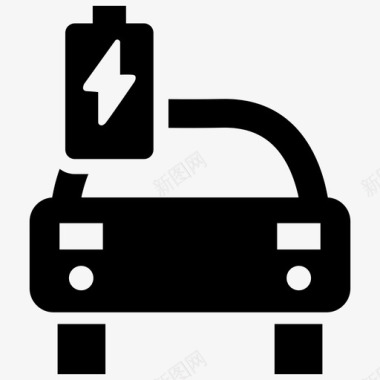 电动车充电生态图标图标