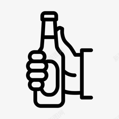 啤酒酒精庆祝图标图标