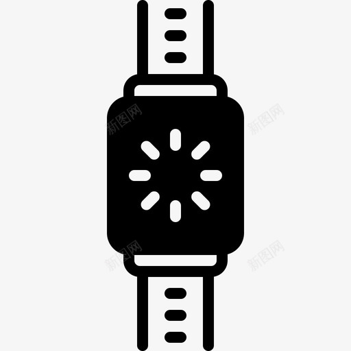 智能手表配件接口图标svg_新图网 https://ixintu.com 可穿 手表 接口 智能 穿戴 腕表 配件