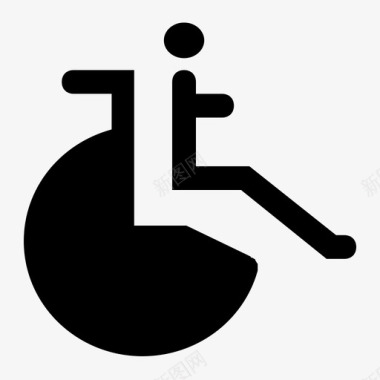轮椅无障碍医院图标图标