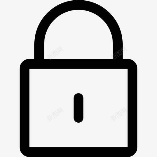 锁密码安全图标svg_新图网 https://ixintu.com 安全 密码 简单 线路