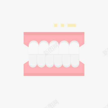 义齿牙科42扁平图标图标