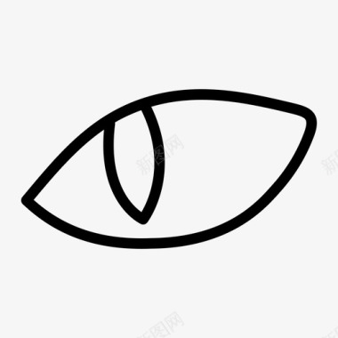 猫眼拉伤眼球图标图标