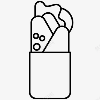 烤肉串玉米饼皮塔饼图标图标