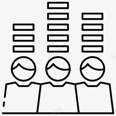 团队技能业务人员图标图标