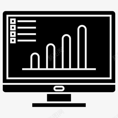 数据分析报告结果图标图标