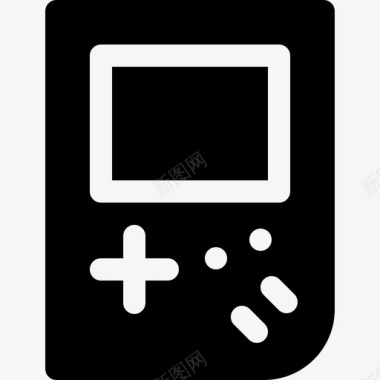 Gameboy电子68填充图标图标