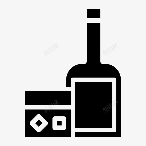 威士忌酒精瓶子图标svg_新图网 https://ixintu.com 固体 威士忌 瓶子 酒精 食品 餐车 饮料