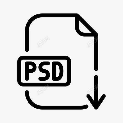 psd文件文件文档图标svg_新图网 https://ixintu.com psd 下载 文件 文档