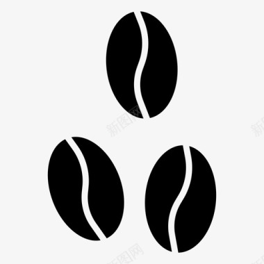 咖啡籽咖啡咖啡豆图标图标