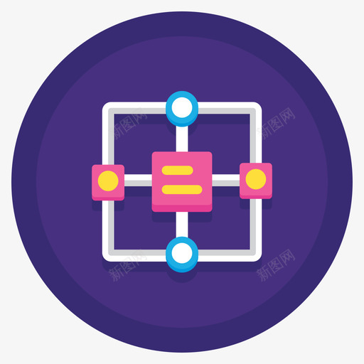 算法大数据52扁平圆形图标svg_新图网 https://ixintu.com 圆形 大数 扁平 数据 算法