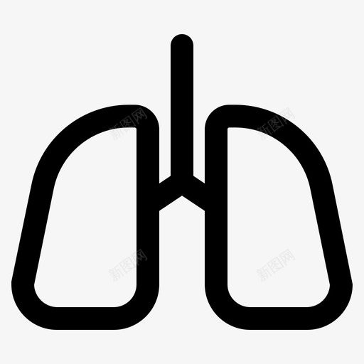 肺呼吸医疗图标svg_新图网 https://ixintu.com 医疗 呼吸 器官