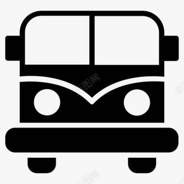 巴士野营运输图标图标