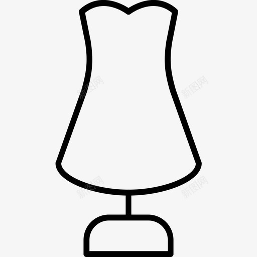 模特工作室衣服图标svg_新图网 https://ixintu.com 妇女节 工作室 模特 站立 缝纫 衣服