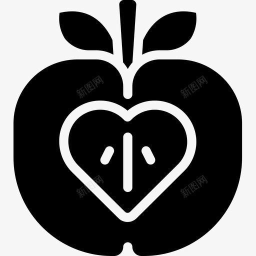 苹果饮食与营养2填充图标svg_新图网 https://ixintu.com 填充 苹果 营养 饮食